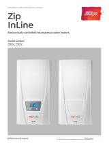 Zip  InLine Instantaneous Hot Water Heater 21.0kW three phase  User manual