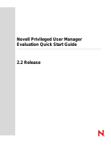 Novell Privileged User Manager 2.2.2 Quick start guide