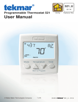 Watts Programmable Thermostat 521  User manual