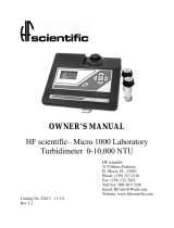 Watts 22615 Micro1000 lab turbidimeter Owner's manual