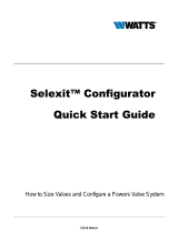Watts Selexit-MixingValves Quick start guide
