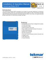 tekmar Switching Relay 301P  Installation guide