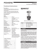 Powers Flowrite II 596 Installation guide