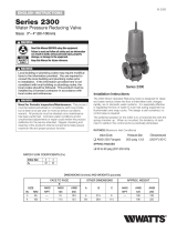 Watts 2300 Installation guide