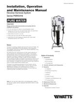 Watts PWRO4403 Installation guide