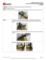 Hagerco 3353 Entry Lock Lever Operating instructions