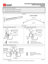 Hagerco 4600 Series Narrow Stile Rim - Grade 1 Narrow Stile Rim Device Installation guide