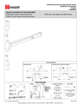 Hagerco 4700 Series - SVR - Grade 1 Surface Vertical Rod Device Installation guide