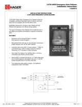 Hagerco 2-679-0650 - Emergency Door Release Installation guide