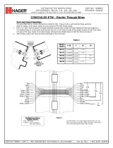 Hagerco 780-112LL - Lead Lined - Concealed Leaf Hinge Concealed Electric Modification instruction