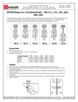 Hagerco 780-112LL - Lead Lined - Concealed Leaf Hinge Installation guide