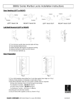 Hagerco 3800U-55B - EUROLINE - Bathroom Mortise Lock Installation guide