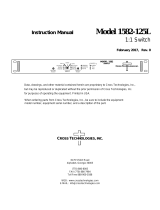 Cross Technologies 1582-125L Owner's manual