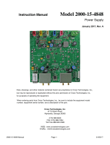 Cross Technologies 2000-15-4848 Owner's manual