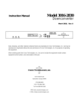 Cross Technologies 3016-2830 Owner's manual