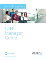 Listen Technologies Audio Everywhere LAN Manager Owner's manual
