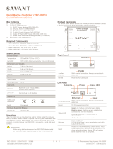 Savant PBC-1000-10 Reference guide