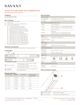 Savant HST-STUDIO55-2CH-00 Reference guide