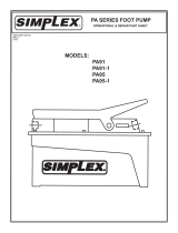 SimplexPA Series Foot Pump - 54187 D