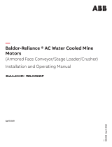Baldor-Reliance AC Water Cooled Mine Motors Owner's manual