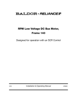 Baldor-RelianceRPM Low Voltage DC Bus Motor, Frame 140