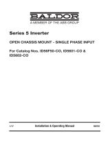 Baldor-RelianceSeries 5 Inverter : Open Chassis Mount - Single Phase Input