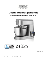 Caso KM 1200 Chef Operating instructions