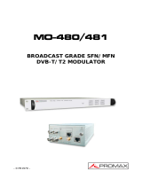 Promax MO-480, MO-481 User manual