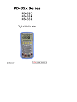 Promax PD-350, PD-351, PD-352 User manual