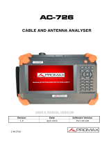 Promax AC-726 User manual