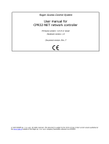 Roger CPR32-NET User manual