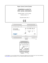 Roger HRC102DR/HRC402DR Installation guide