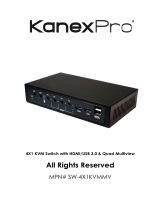 KanexPro SW-4X1KVMMV User manual
