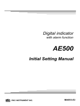 RKC INSTRUMENT AE500 Initial Setting Manual