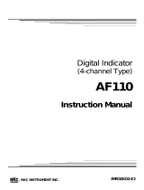 RKC INSTRUMENT AF110 User manual