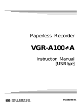 RKC INSTRUMENT VGR-A100 (Discontinued Products) User manual
