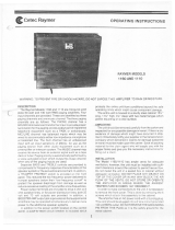 Electro-Voice 1160 & 1110 Operating instructions