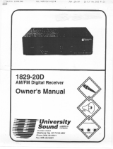 Electro-Voice 1829-20D Owner's manual