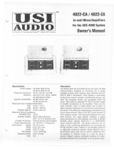 Electro-Voice 4022-CA, 4022-ZA Owner's manual