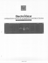 Electro-Voice AP2800 Operating instructions