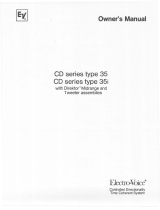 Electro-Voice CD Series 35 & 35i Owner's manual