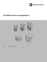 Electro-Voice ELX200 Passive Loudspeakers User manual