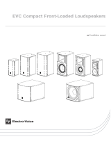 Electro-Voice EVC Compact Front Loaded Loudspeakers Installation guide
