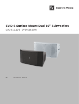 Electro-Voice EVID-S Surface Mount Dual 10” Subwoofers Installation guide