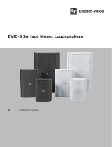 Electro-Voice EVID-S Surface Mount Loudspeakers Installation guide