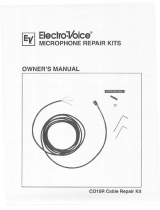Electro-Voice Microphone Repair Kits Owner's manual