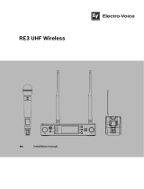 EV RE3 UHF Wireless User manual