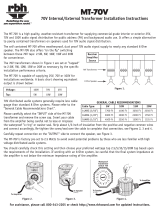 RBH Sound MT-70V Owner's manual