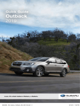 Subaru 2019 Outback Quick start guide