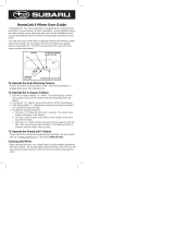 Subaru 2015 XV Crosstrek User guide